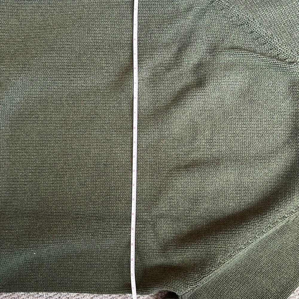 J. Crew Olive Green Ribbed Mock Neck Sweater - Picture 5 of 5